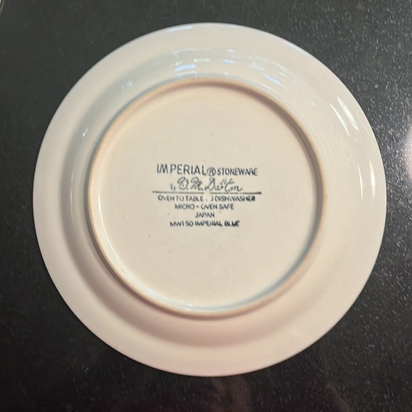 Imperial Mikasa Stoneware Salad Plates.    Set of 4 - Picture 5 of 6